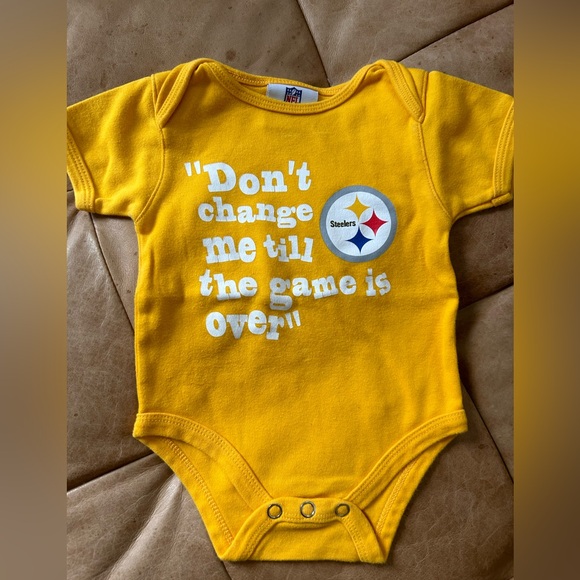 Set of Two Steelers NFL onesies for 6-9 month old - Picture 2 of 7